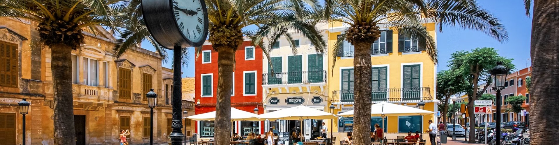 Evening riverside in Menorca, ES