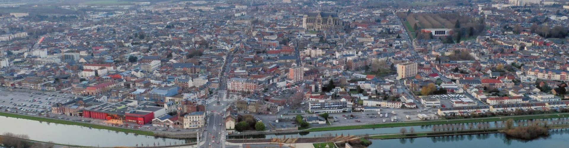Skyline of Saint Quentin Les Marais, FR