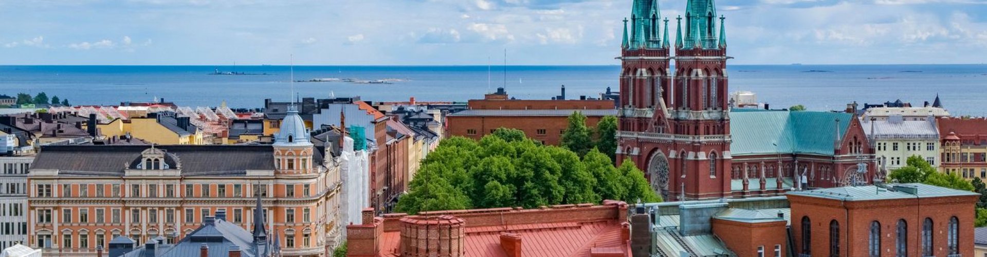 Skyline of Helsinki, FI