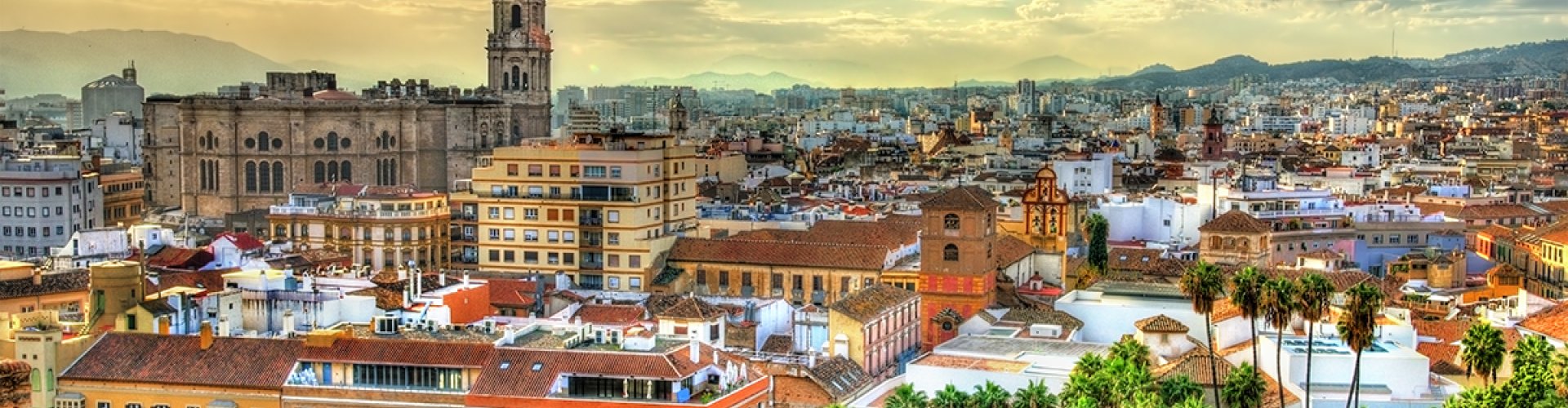 Skyline of Málaga, ES