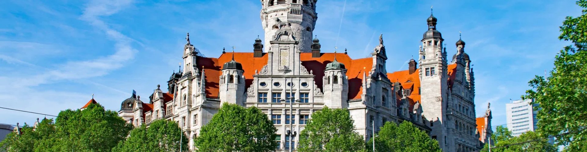 Skyline of Leipzig, DE