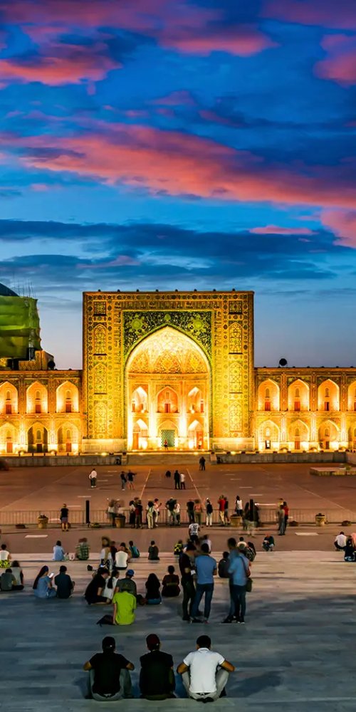 Local tram in Samarkand