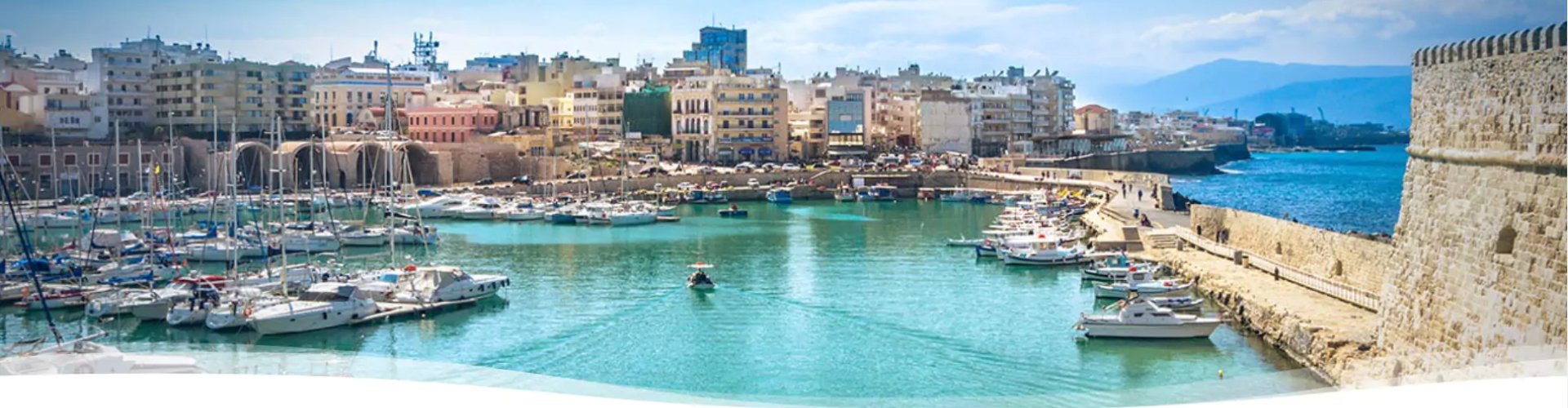 Evening riverside in Heraklion