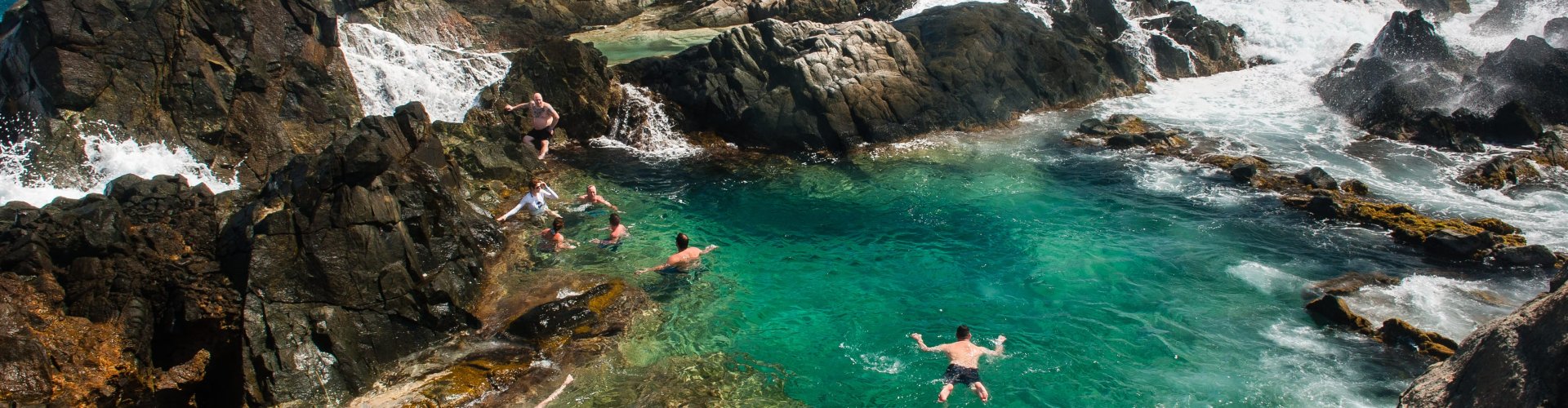 Evening riverside in Aruba