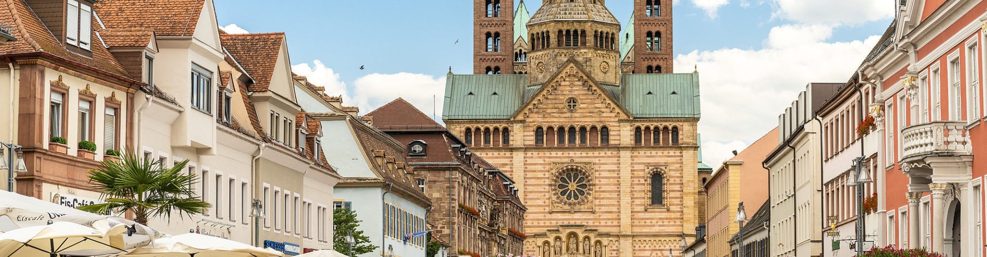 Evening riverside shot of Speyer