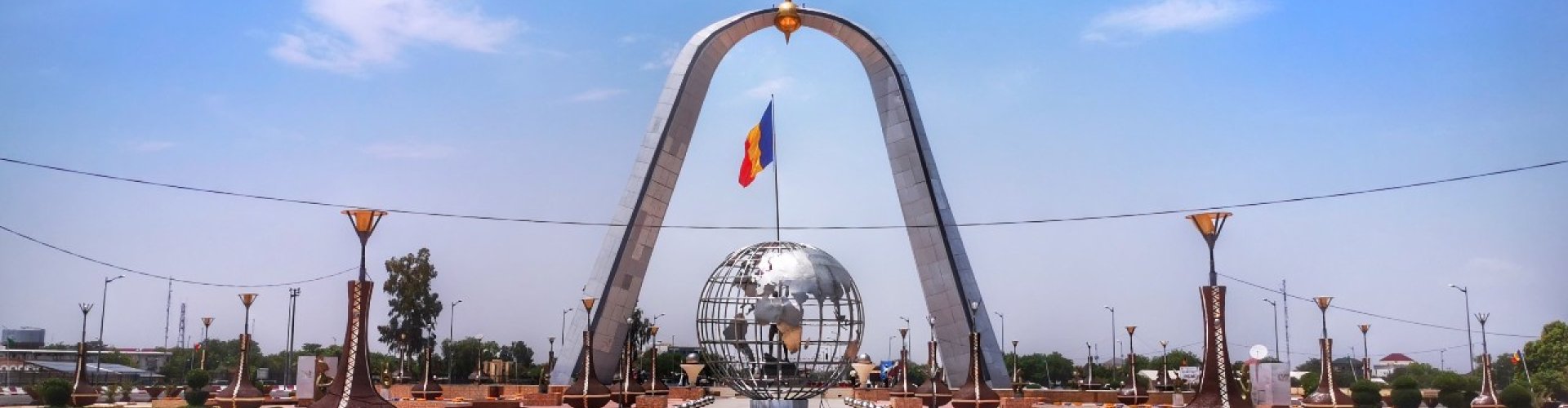 Evening riverside shot of Ndjamena, TD