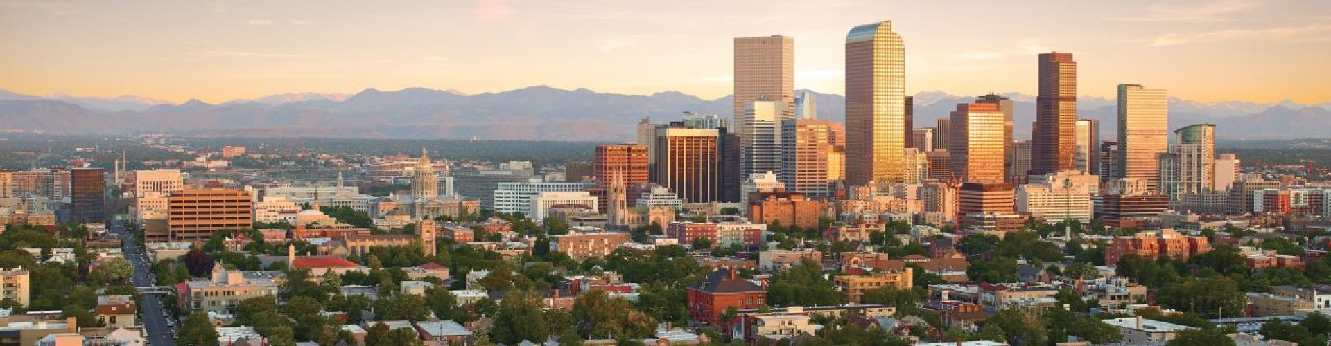 Skyline of Denver, CO, US