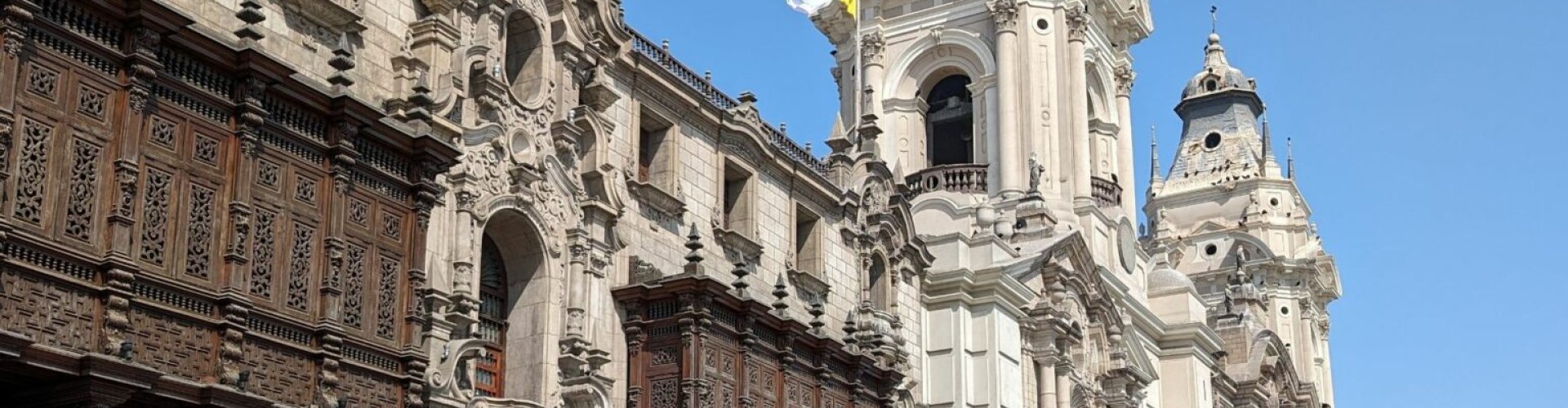 Evening riverside shot of Lima, PE