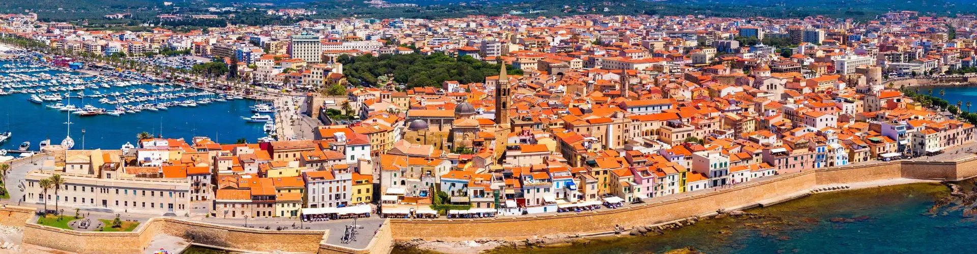 Skyline of Alghero, IT