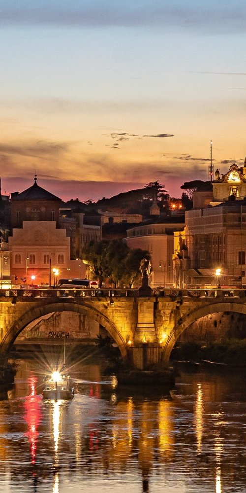 Rome city transport: metro train