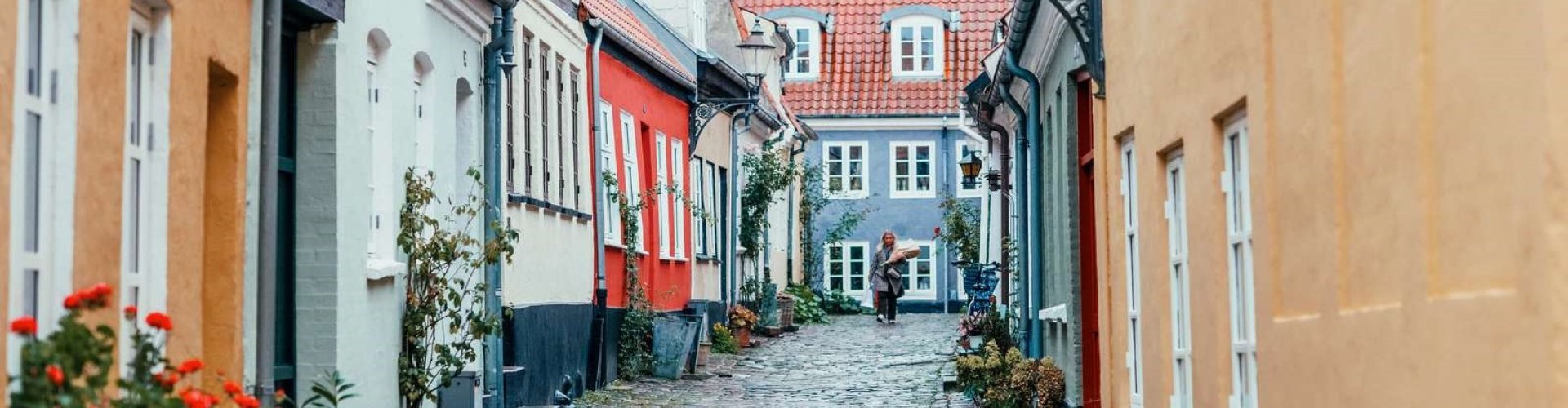 Evening riverside in Aalborg, DK