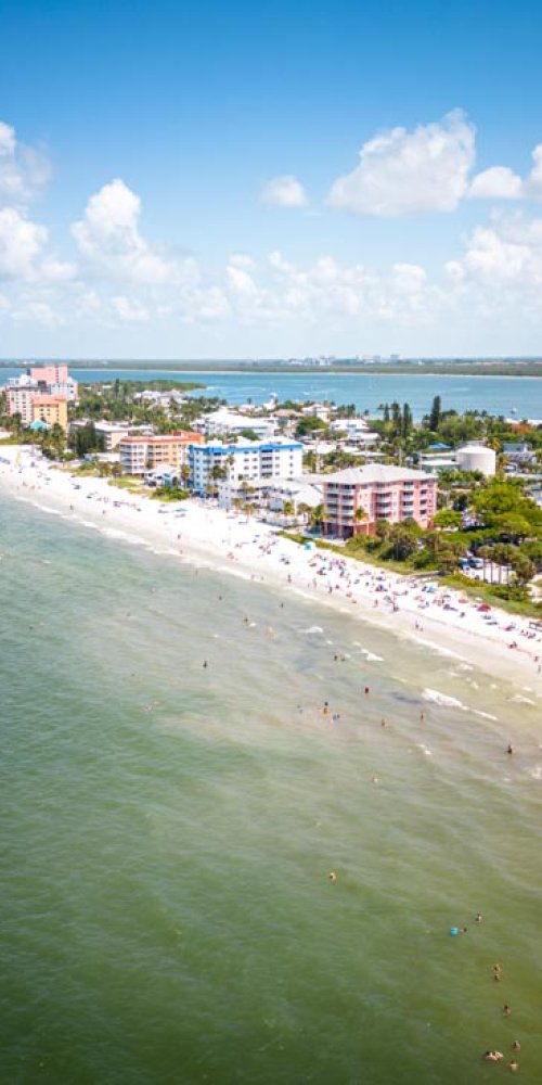 Cyclist on a trail in Fort Myers, FL, US
