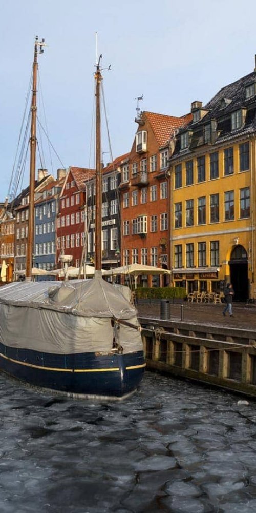 Bicyclist on Copenhagen street