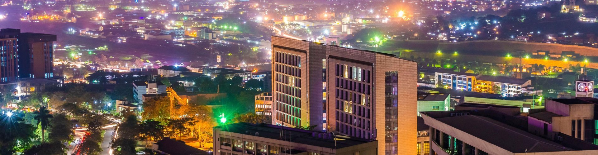 Skyline of Kampala, UG