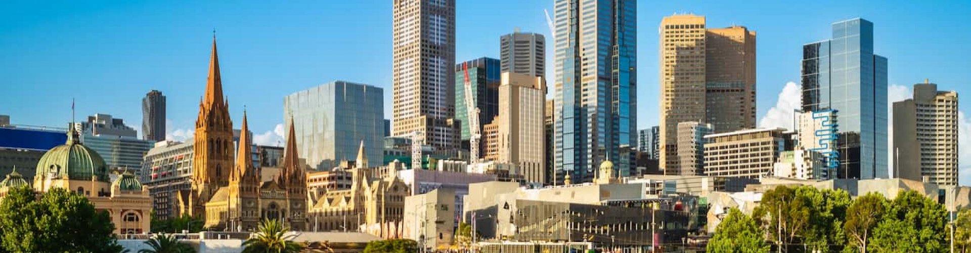 Evening riverside shot in Melbourne, VI, AU