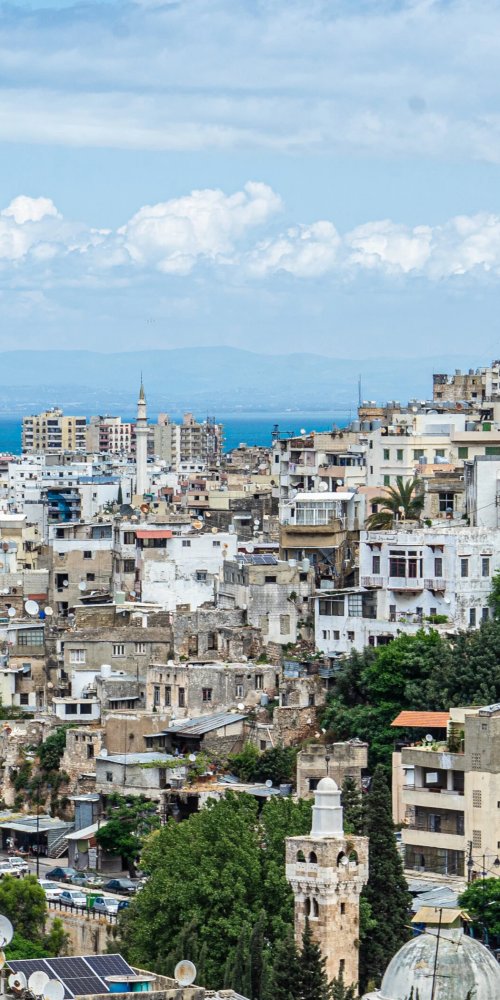Bustling street scene in Tripoli, LB