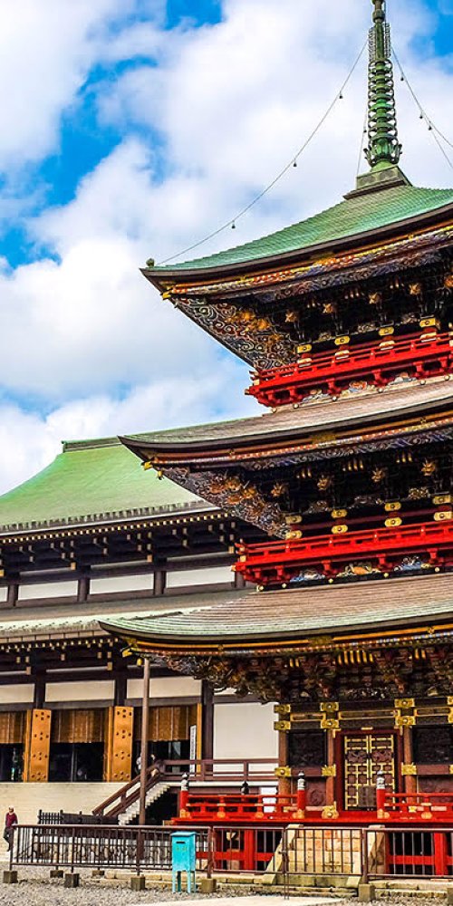 Chiba Metro and cityscape view