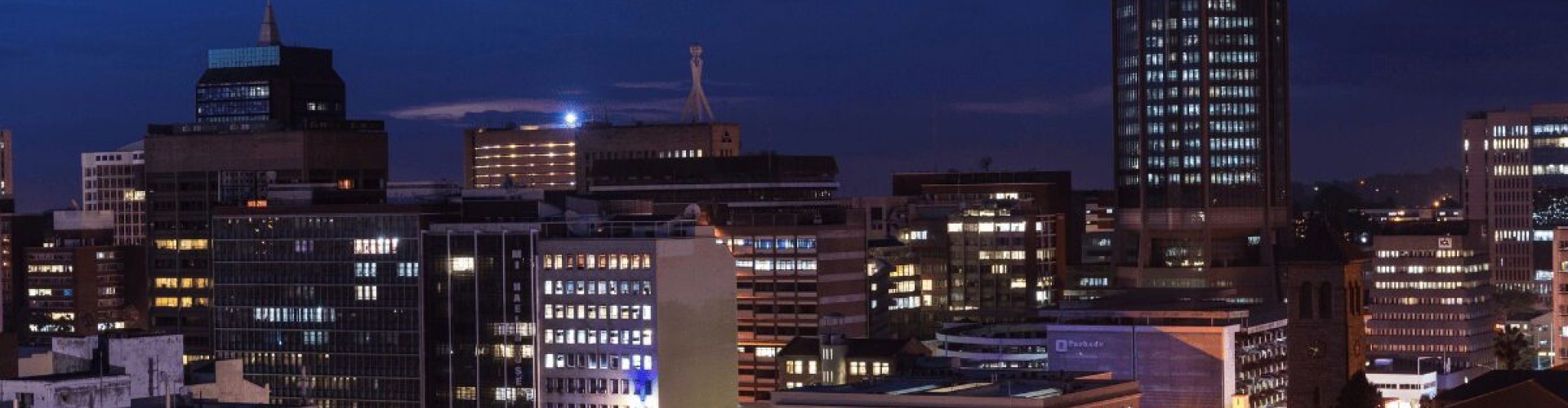 Skyline of Harare, ZW