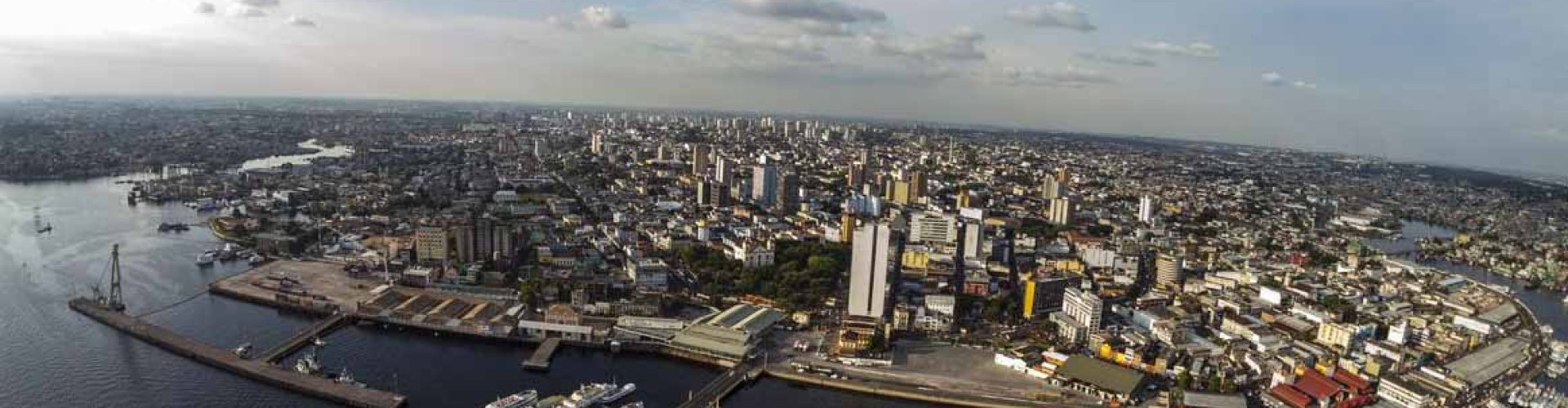 Evening riverside view in Manaus, BR
