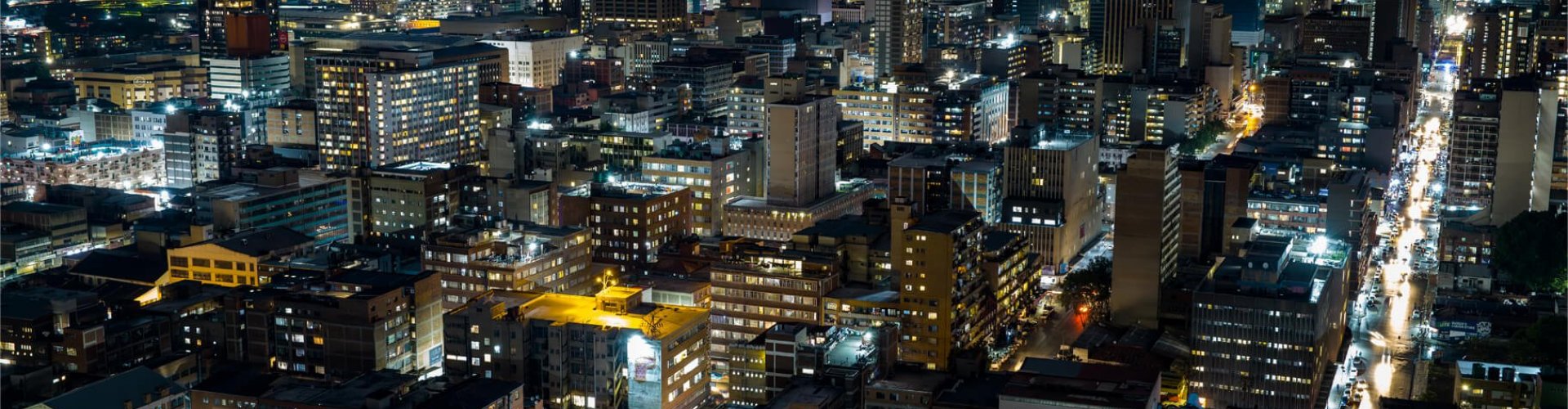 Skyline of Johannesburg, ZA