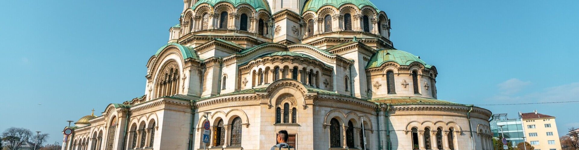 Evening riverside shot in Sofia, BG