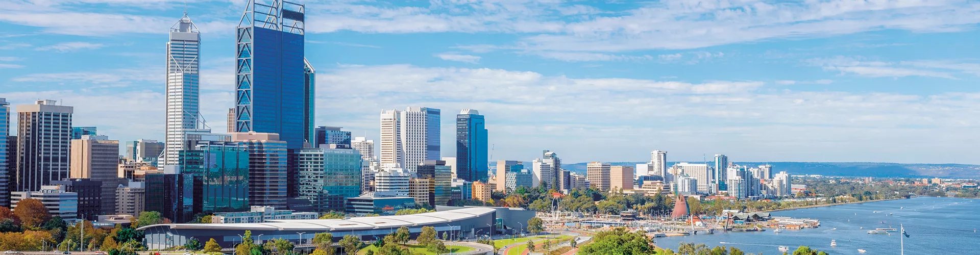Skyline of Perth, WA, AU