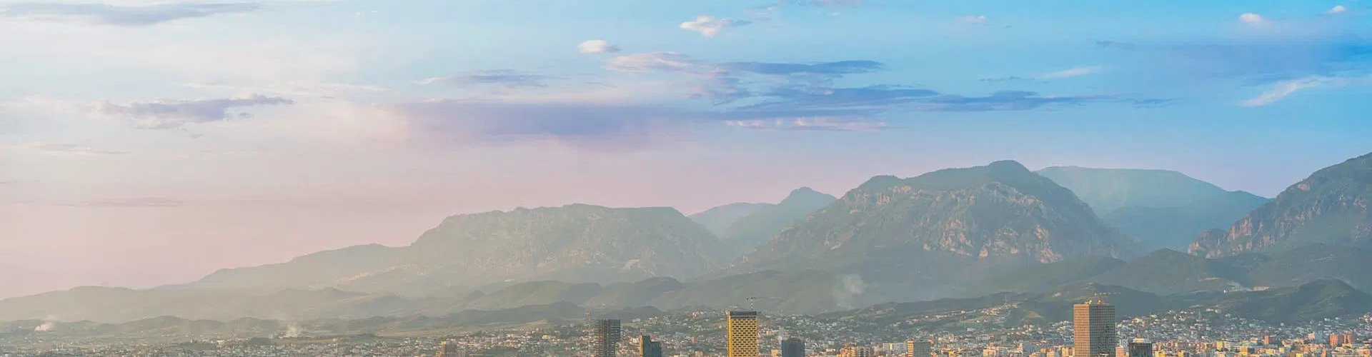Skyline of Tirana, AL