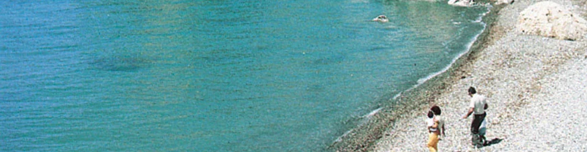 Evening riverside scene in Paphos, CY