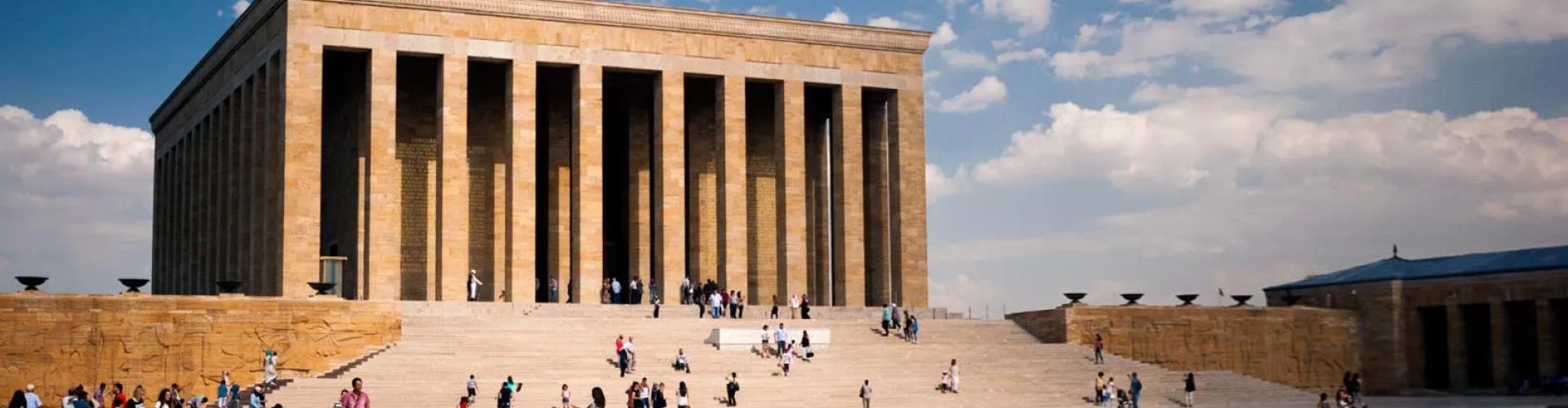 Evening riverside scene in Ankara, TR