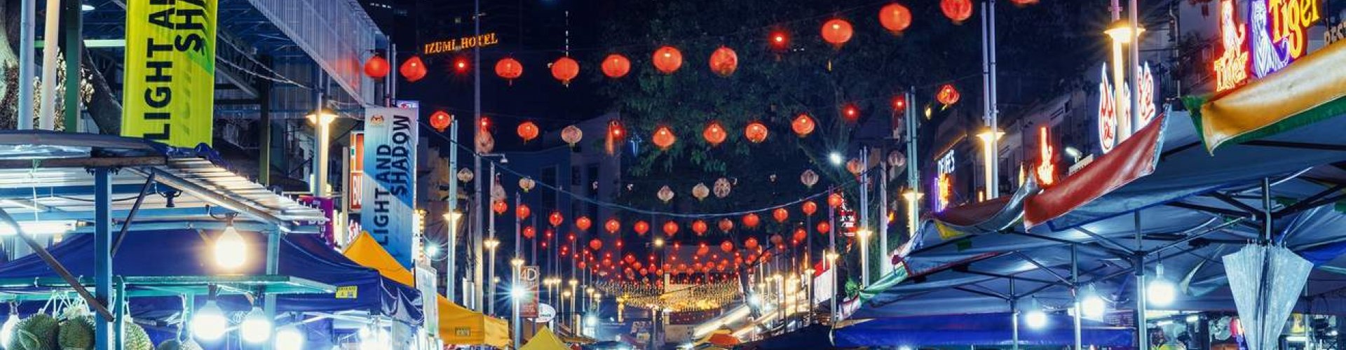 Evening riverside shot of Kuala Lumpur, MY
