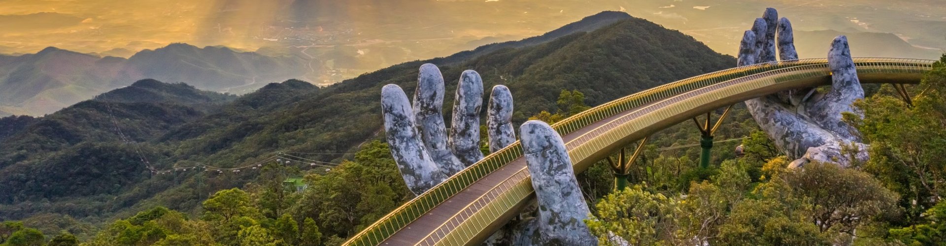 Evening riverside shot of Da Nang, VN