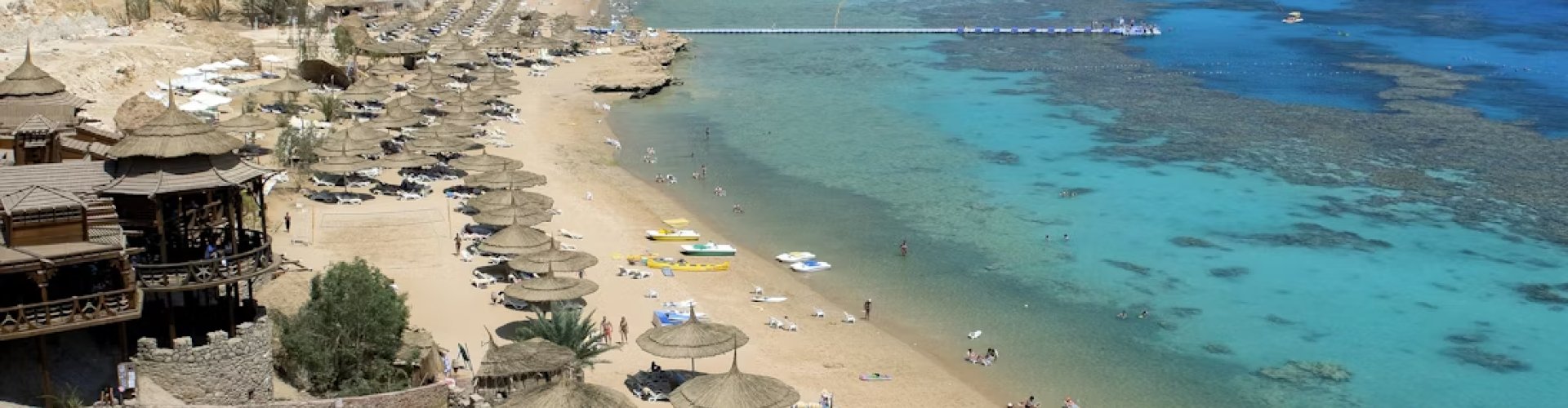 Evening riverside scene in Sharm El Sheikh, EG