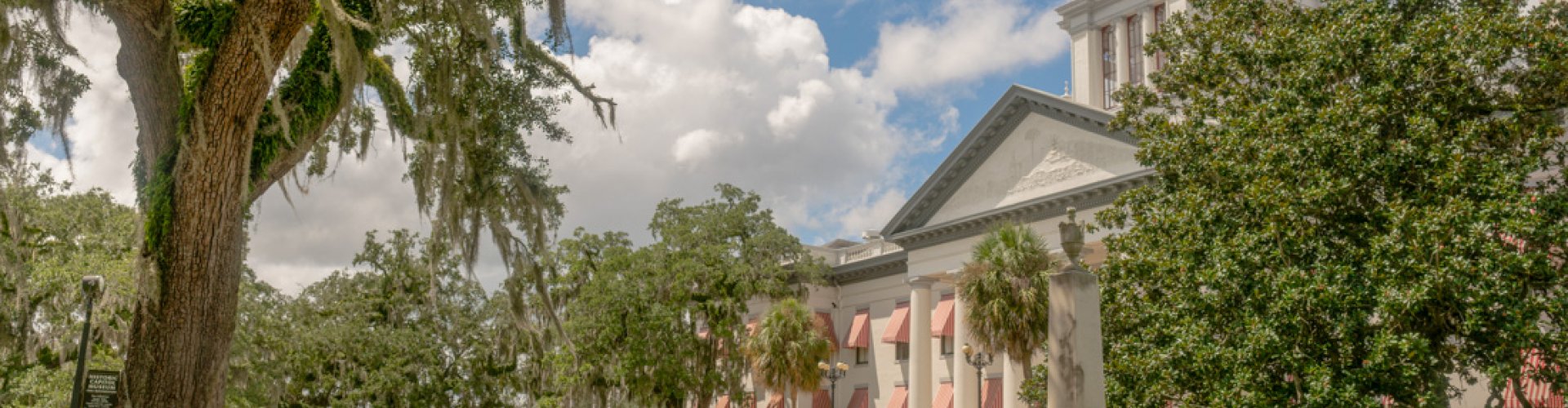 Evening riverside view of Tallahassee, FL