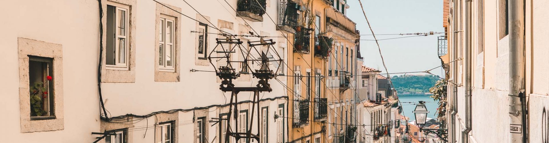 Evening riverside shot of Lisbon, PT