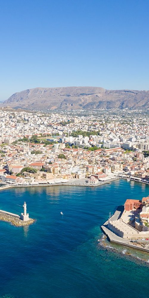 Cycling along Chania’s old town walls